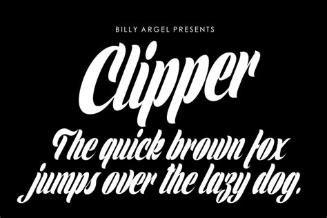 Clipper Font Billy Argel Fonts Fontspace