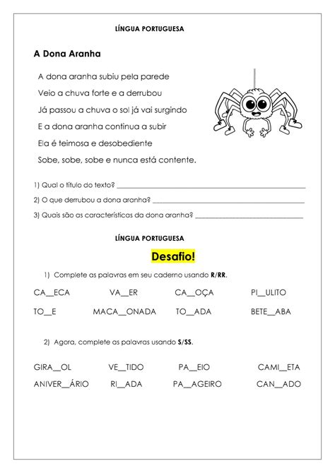 Avaliacao De Portugues 3 Ano