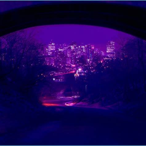 Purple Neon Aesthetic Desktop Wallpaper