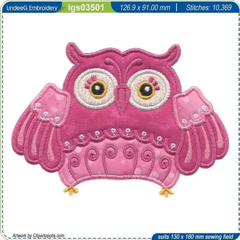 What A Hoot Applique Owls Lindeeg Embroidery Echidna Sewing Owl Embroidery Machine
