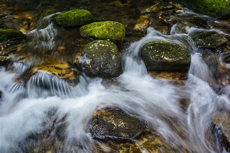 Mountain Stream With Rocks Nature Photos Creative Market