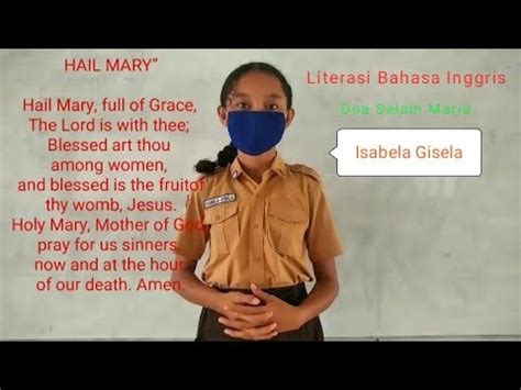 Doa Salam Maria Dalam Bahasa Inggris Selamat Menonton Youtube