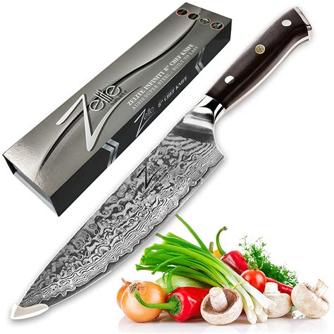 Zelite Infinity Chef Knife 8 Inch Alpha Royal Series Best Quality