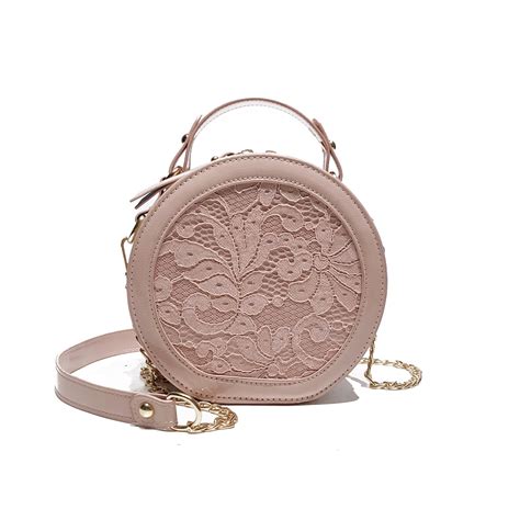 New Round Shape Pu Leather Womens Handbag Brand Designer Small
