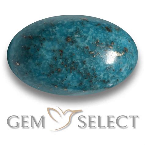 Oval Cabochon Turquoise From United States December Birthstone Blue