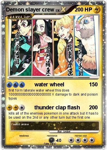Pokémon Demon Slayer Crew Water Wheel My Pokemon Card