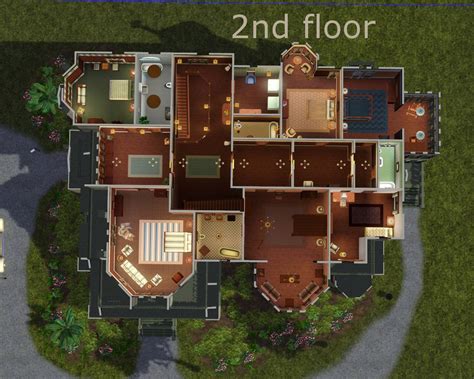 Mod The Sims - Carson mansion In this page, we also have variety of images usable.