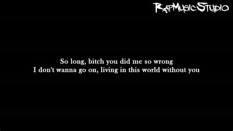 Eminem Kim Lyrics On Screen Full Hd Youtube