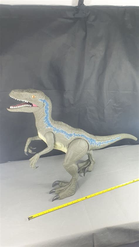 Jurassic World Super Colossal Velociraptor Blue 18 High 3 5 Feet Long