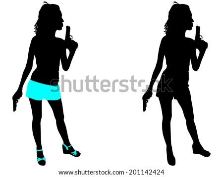 Gun Silhouette Stock Images Royalty Free Images Vectors Shutterstock