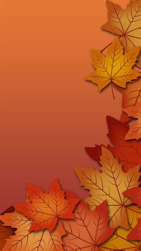 Autumn Leaves Mobile Wallpaper Fall Wallpaper November Wallpaper