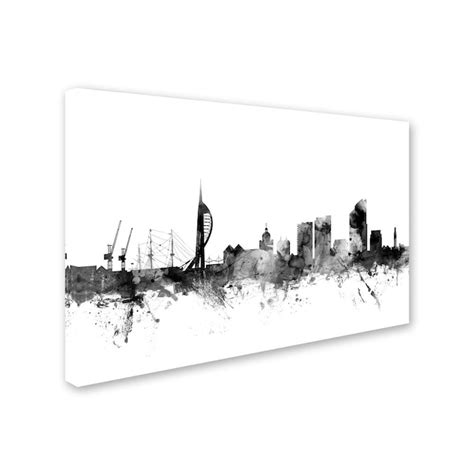 Trademark Fine Art Framed 30 In H X 47 In W Maps Print On Canvas In The