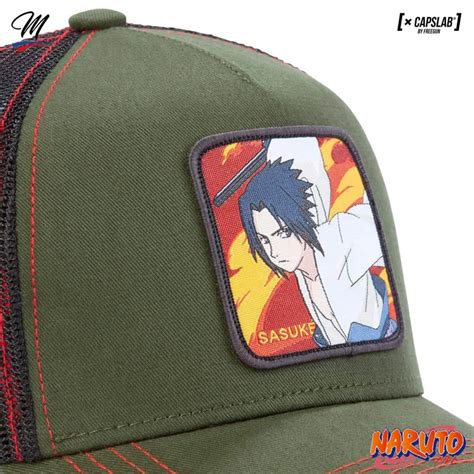 Capslab Naruto Sasuke Uchiwa Trucker Cap