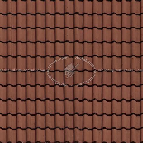 Clay Roof Tile Texture Seamless