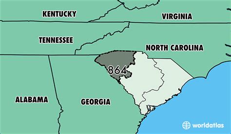 South Carolina Area Code Map Maping Resources