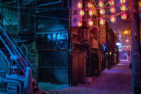 Alex Knight Snow In Tokyo Cyberpunk Cyberpunk Aesthetic Cyberpunk City