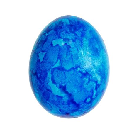 Premium Photo Blue Easter Egg Isolated