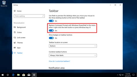 Replace Command Prompt With Powershell In The Windows 10 Power User Menu