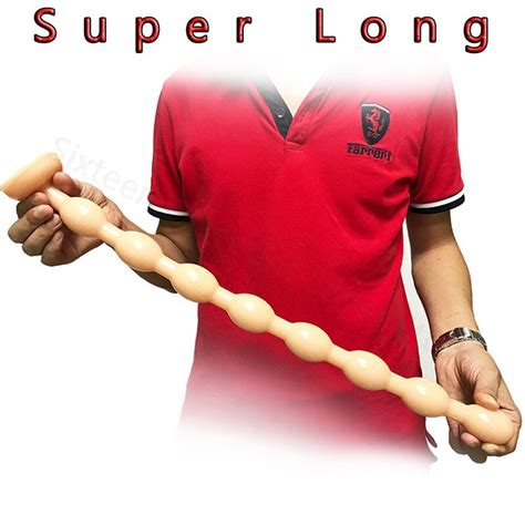 50cm Super Long Anal Beads Silicone Butt Plug Prostate Massage Anus