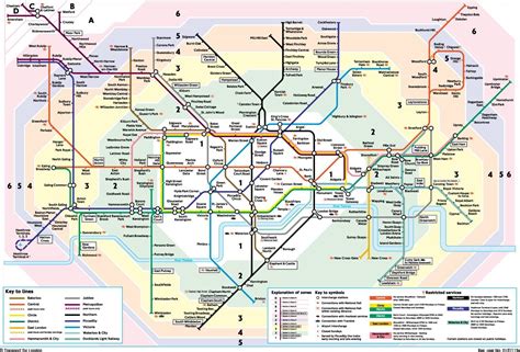 London Tube Map London Underground Map London Underground Zones