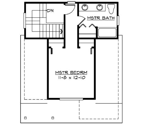 Cottage House Plan 2 Bedrooms 2 Bath 1000 Sq Ft Plan 88 135