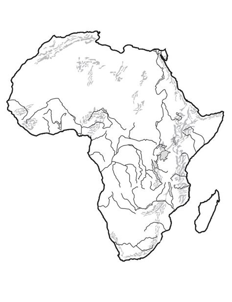 Outline Map Of Africa Blank Outline Physical Map Of Europe With 621 X