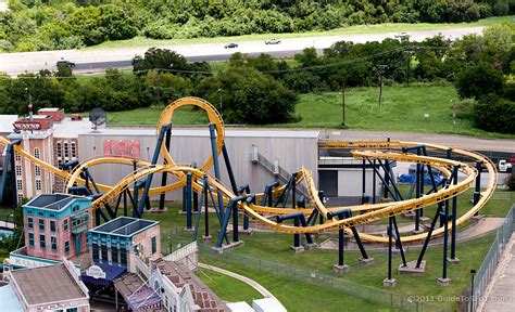 Batman The Ride Roller Coaster Guide To Six Flags Over Texas