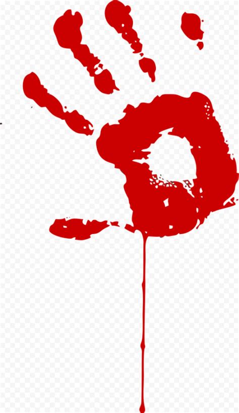 Red Bloody Handprint Png Citypng