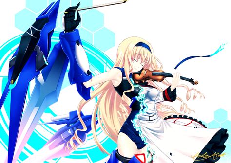Blue Tears Cecilia Alcott Infinite Stratos 10s 1girl Blonde Hair Breasts Closed Eyes