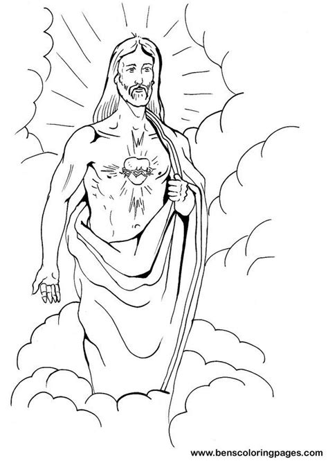 Jesus Coloring Pages Coloring Pages Sacred Heart