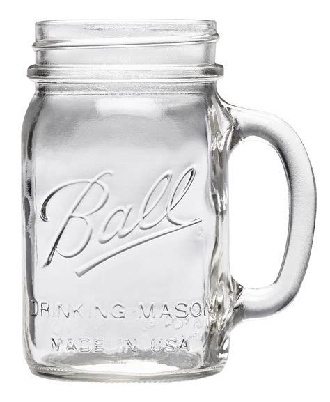 Ball Pint 16 Oz Glass Drinking Mason Jars 4 Count