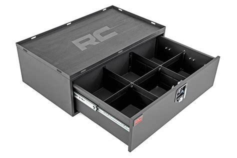 Rough Country Metal Storage Box W Slide Out Lockable Drawer