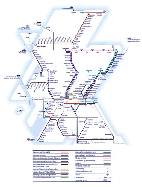 Train Map Of Scotland Scottish Travel Scotland Scotland Map