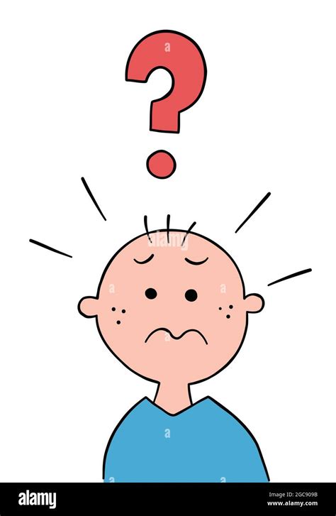 Boy Confused Stock Vector Images Alamy