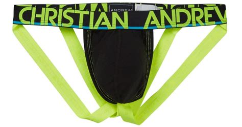Andrew Christian Cotton Show It Bubble Butt Jock In Green For Men Lyst