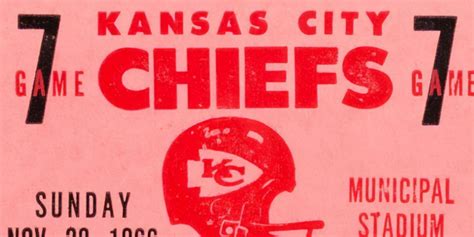 Kansas City Chiefs Game Ticket Print Vintage Football Etsy