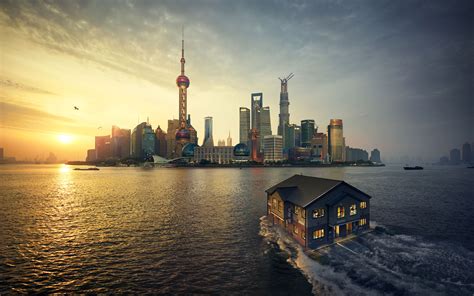 Shanghai Sunset 4k Wallpapers Hd Wallpapers Id 22869