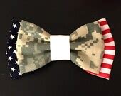 Items Similar To Flag And Military Camo Bow Army Marines Navy Air Force On Etsy