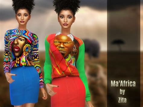 The Sims Resource Maafrica Dress By Zitarossouw Sims 4 Downloads