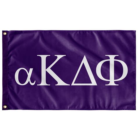 Alpha Kappa Delta Phi Sorority Flag Purple And White Designergreek2