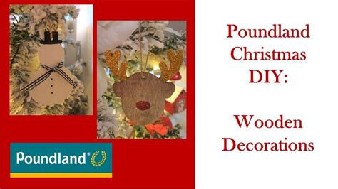 Poundland Christmas Diy Wooden Tree Decorations Youtube