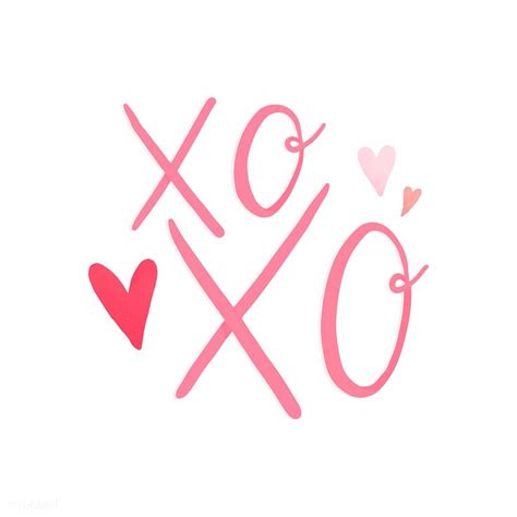 Xoxo With Love And Romance Vector Free Image By Rawpixel Com Aum