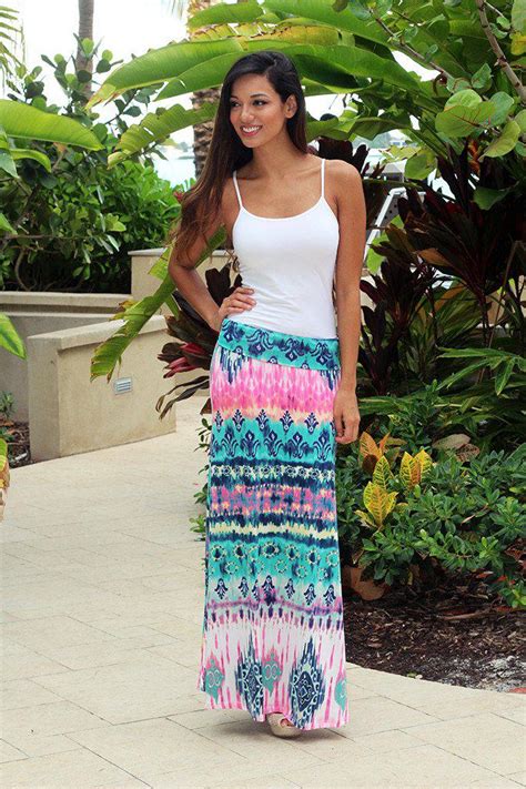 Multi Color Maxi Skirt Saved By The Dress