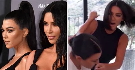kim and kourtney kardashian s infamous feud is seemingly rearing up again two years on from