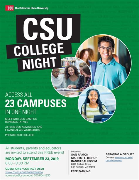 Csu College Night Flyer 2019 Yuba College