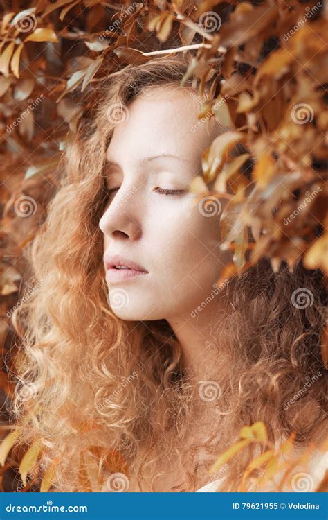 Red Haired Girl Fairy In Nature Stock Image Image Of Grief Look