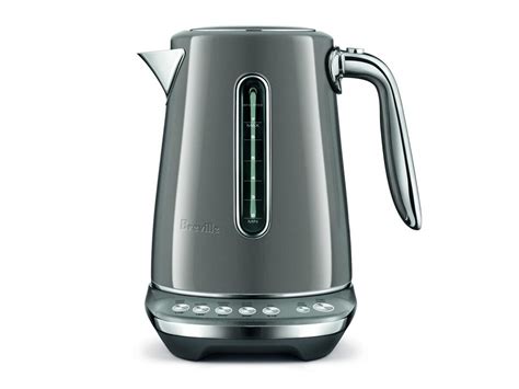 breville smart kettle luxe has 5 temperature settings and a lid that releases steam gadget flow