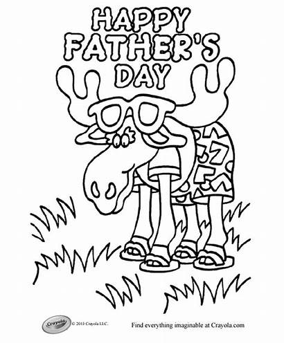 Coloring Father Fathers Crayola Printable Dad Colouring
