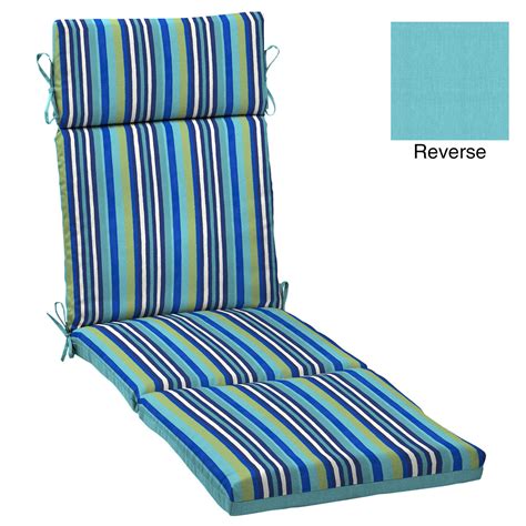 Mainstays Turquoise Stripe 72 X 21 In Outdoor Chaise Lounge Cushion