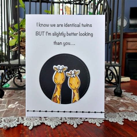 Twin Birthday Card Funny Card For Sister Brother Humor Etsy